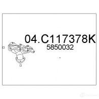 Выхлопная труба глушителя MTS 8033464066949 H9 ZCK Opel Corsa (B) 2 Хэтчбек 1.0 i 12V (F08) 54 л.с. 1996 – 2000 04c117378k