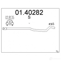 Выхлопная труба глушителя MTS Opel Meriva (A) 1 Минивэн 8033464898410 Q9HJ O 0140282