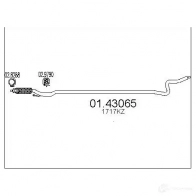 Выхлопная труба глушителя MTS 8033464509453 D ZHJZ Citroen C3 Picasso 1 (HD, PF1) Минивэн 1.6 HDI 90 92 л.с. 2010 – 2024 0143065