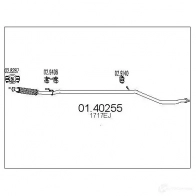 Выхлопная труба глушителя MTS 0140255 SDO0 LZ Peugeot 206 1 (2D) Кабриолет 1.6 HDi 110 109 л.с. 2005 – 2025 8033464455354