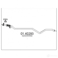 Выхлопная труба глушителя MTS Renault Laguna (BG) 2 Хэтчбек 2.0 dCi (BG1T) 150 л.с. 2005 – 2006 XFXOVJ 6 0140293 8033464898885