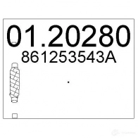 Гофра глушителя MTS 8033464010041 0120280 TPNAQ F 1695116