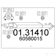 Передний глушитель MTS 0131410 1695459 8033464012717 GRC 3M