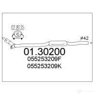 Передний глушитель MTS 0130200 G6R CER 1695416 8033464012175