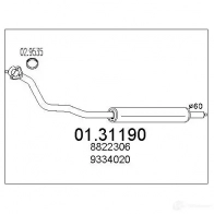 Передний глушитель MTS 8033464012687 S36 U7 1695456 0131190