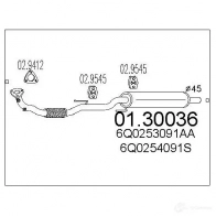 Передний глушитель MTS 0130036 1695392 PZ RZ8 8033464450427 - Изображение 5
