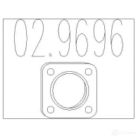 Прокладка трубы глушителя MTS 029696 Ford Mondeo 2 (CD) 1996 – 2000 H7QS Y56 8033464236373