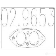 Прокладка трубы глушителя MTS 1701070 Y6IJF UN 8033464235758 029653