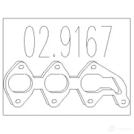 Прокладка трубы глушителя MTS Opel Corsa (C) 3 Хэтчбек 1.0 (F08. F68) 60 л.с. 2003 – 2009 F TFIAX 029167 8033464237189