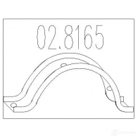 Кронштейн крепления глушителя MTS 1700463 OL BSA51 028165 8033464047832