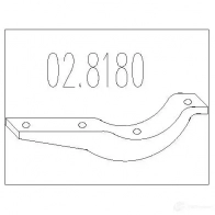 Кронштейн крепления глушителя MTS O0 U7R97 8033464047863 1700469 028180