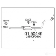 Резонатор MTS 0150449 DKWCA V 8033464448448 Kia Rio 1 (DC) 1999 – 2005