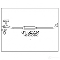 Резонатор MTS 8033464310080 0150224 Suzuki Ignis X5L28 SY