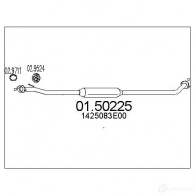 Резонатор MTS 0150225 Suzuki Wagon R Plus (MM) 2 Хэтчбек 1.3 (RB 413) 76 л.с. 2000 – 2004 GG A6R 8033464310110