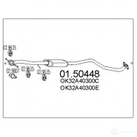 Резонатор MTS 0150448 8033464448424 Kia Rio 1 (DC) 1999 – 2005 B AH4L