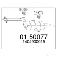 Резонатор MTS 0150077 1 C6RB 8033464016166 Mercedes S-Class