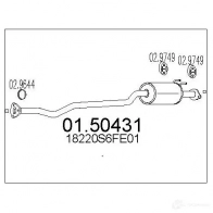 Резонатор MTS W Q157 Honda Civic 7 (EU, EP, EV) Хэтчбек 1.7 CTDi 100 л.с. 2002 – 2005 0150431 8033464447045