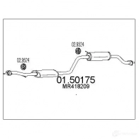 Резонатор MTS Mitsubishi Carisma VAPR M 8033464308773 0150175