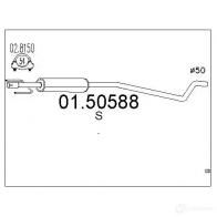 Резонатор MTS Opel Corsa (C) 3 Хэтчбек 1.7 CDTI (F08. F68) 100 л.с. 2003 – 2009 0150588 8033464457082 B JKTGO