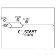 Резонатор MTS MCN 3R Ford Transit 7 (FA) Фургон 2.4 TDCi 4x4 140 л.с. 2006 – 2014 8033464155155 0150687