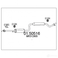 Резонатор MTS 8033464452391 6AAE5 A8 0150516 Mitsubishi Carisma 1 (DA) Седан 1.8 16V GDI (DA2A) 125 л.с. 1997 – 2006