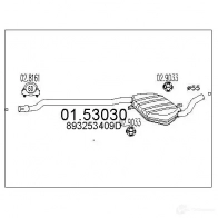 Резонатор MTS 1696843 M NGKK 0153030 8033464019495