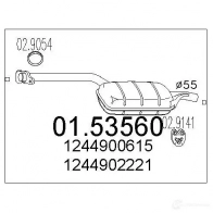 Резонатор MTS IUXJ4 7A 1696895 8033464020026 0153560