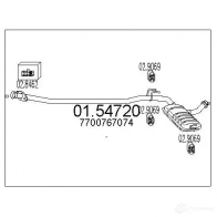 Резонатор MTS 1697004 0154720 8033464021184 0DN0K 6