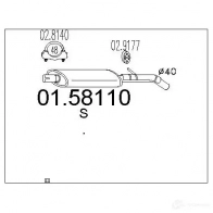 Резонатор MTS Fiat Punto (188) 2 1999 – 2010 8033464024536 0158110 5 SN6K