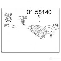 Резонатор MTS 8033464024567 WC9PUE X Fiat Brava (182) 1 1995 – 2001 0158140