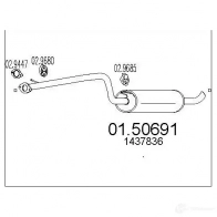 Резонатор MTS Ford Transit Connect 1 (C170) 2002 – 2020 8033464155360 0150691 43T3 COZ