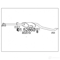 Резонатор MTS 0152860 8033464019327 Opel Omega (B) 2 Седан 3.0 V6 (F69) 211 л.с. 1994 – 2001 3 Q111