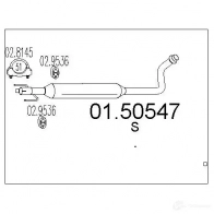 Резонатор MTS 8033464454661 0150547 0NSB L5G Toyota Yaris Verso