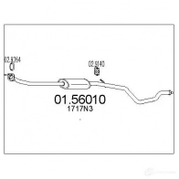 Резонатор MTS Peugeot 306 1 (7A, 7C, N3, N5) Хэтчбек 1.6 98 л.с. 2000 – 2001 CD9AZ H 0156010 8033464022457