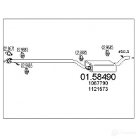 Резонатор MTS 0158490 3F2 RT50 8033464024918 Ford Focus 1 Седан 1.8 16V 115 л.с. 1999 – 2004