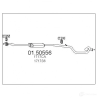 Резонатор MTS 0150556 D PI4A Peugeot 206 1 (2X) 1998 – 2010 8033464455293