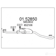 Резонатор MTS 8033464019310 SXPJ YS Opel Omega (B) 2 Седан 3.0 V6 (F69) 211 л.с. 1994 – 2001 0152850