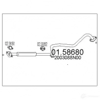 Резонатор MTS 0158680 8033464025106 Nissan Primera (W10) 1 Универсал 1.6 i 102 л.с. 1991 – 1998 Z 55J4