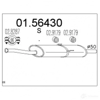 Резонатор MTS Renault Espace 8033464022877 T9 7VB98 0156430