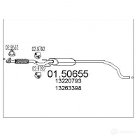 Резонатор MTS 8033464898373 0150655 35IM9 ID Opel Corsa (D) 4 Хэтчбек 1.4 (L08. L68) 87 л.с. 2009 – 2014