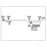 Резонатор MTS 0158600 Ford Focus 1 Хэтчбек 2.0 16V 131 л.с. 1998 – 2004 8033464025021 2E 2RJN9