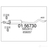 Резонатор MTS I MIN8 0156730 Opel Astra (F) 1 Универсал 2.0 i 16V (F08. C05) 136 л.с. 1995 – 1998 8033464023171