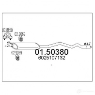 Резонатор MTS 0150380 8033464016869 YM GUI Renault Espace 2 (JS63) 1991 – 1996