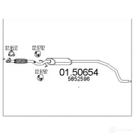 Резонатор MTS YI7 U8X9 Opel Corsa (D) 4 2006 – 2014 0150654 8033464898366