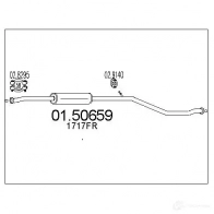 Резонатор MTS 0150659 8033464898519 IQG D8I Peugeot 206 1 (2X) 1998 – 2010