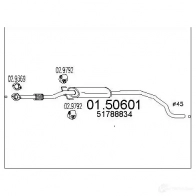 Резонатор MTS 009GJX Z Fiat Grande Punto 0150601 8033464458072