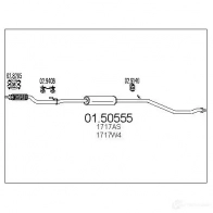 Резонатор MTS 0150555 RE T1C6O 8033464455248 Peugeot 206 1 (2X) 1998 – 2010