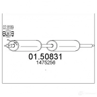 Резонатор MTS 0150831 Ford Transit 7 (FM) Грузовик 2.4 TDCi 4x4 140 л.с. 2006 – 2014 GH0 L8RY 8033464930332