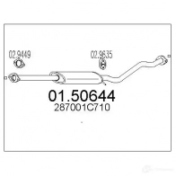 Резонатор MTS Hyundai Getz (TB) 1 Хэтчбек 1.4 i 97 л.с. 2005 – 2010 0150644 5Z TDZX 8033464897949