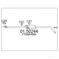 Резонатор MTS 9 AMJE0 8033464386153 0150244 Renault Megane (LA) 1 Седан 1.9 D (LA0A. LA0U. LA0R) 64 л.с. 1996 – 2003